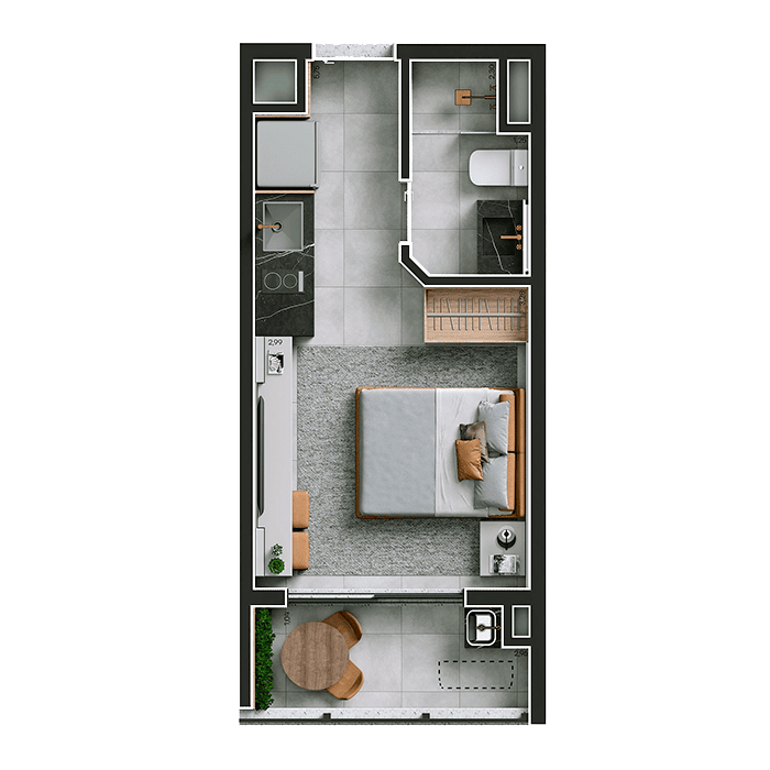 STUDIO DE 24 M²