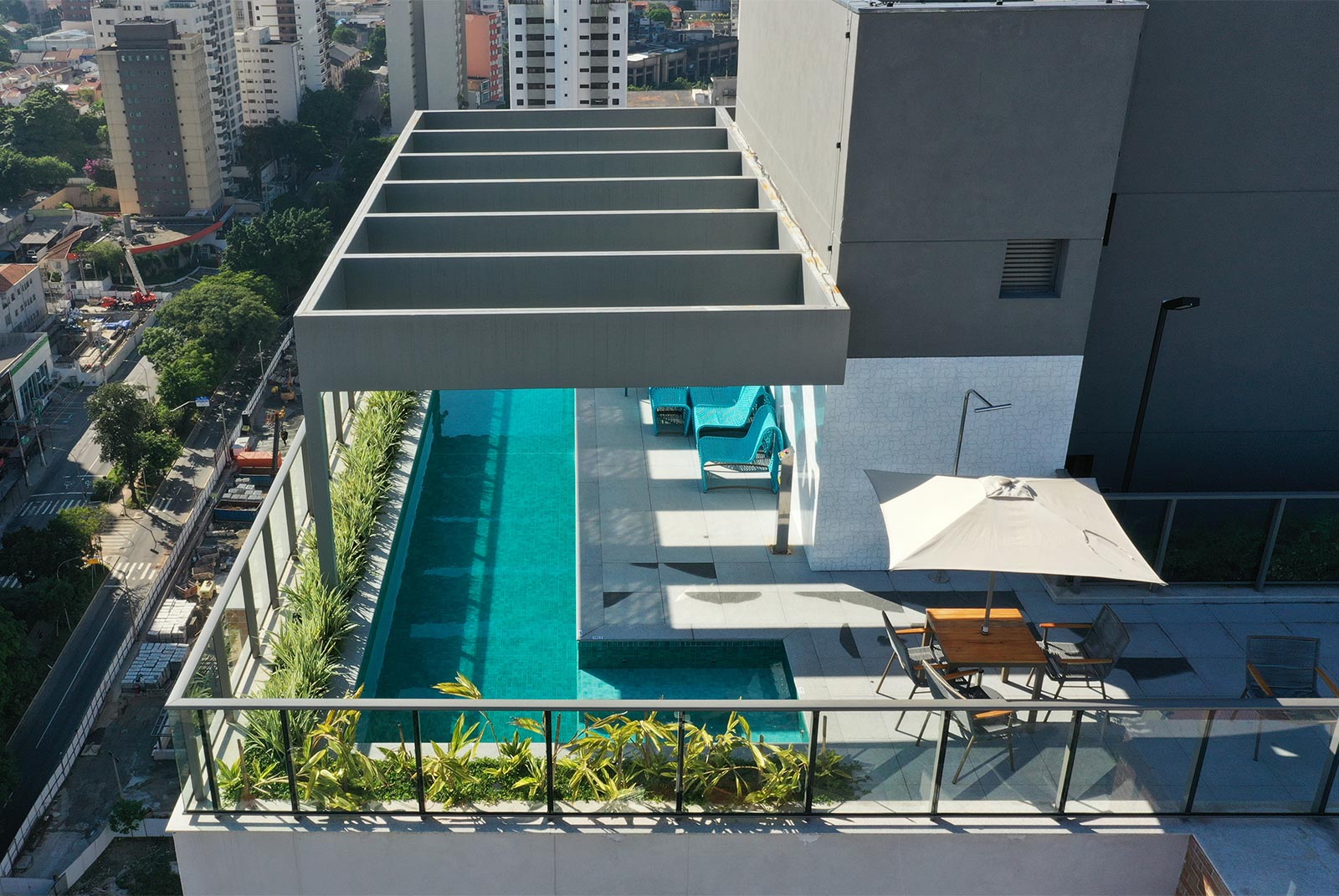 Piscina no rooftop