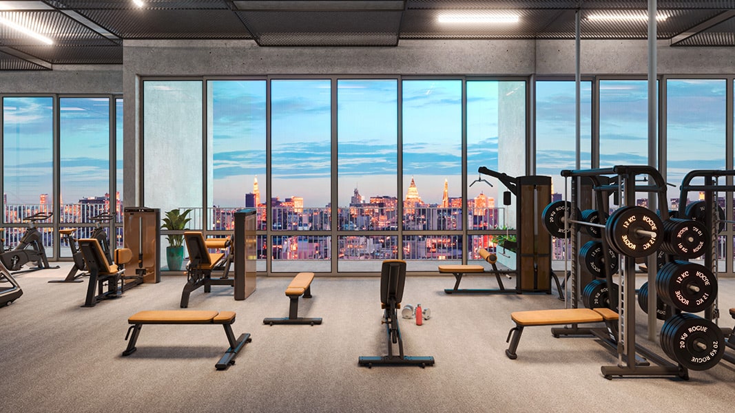 Perspectiva ilustrada do fitness