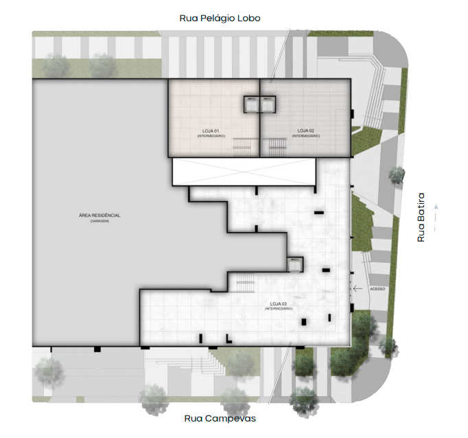 Piso intermediário